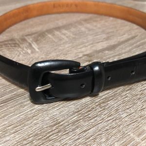 Lauren Ralph Lauren Black Genuine Italian Leather